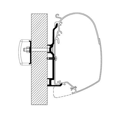 Thule Adaptador Pared Bürstner 2017