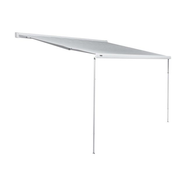 Thule Omnistor 5200 4.02x2.50m Wall Awning White with Fabric Finish Mystic Grey