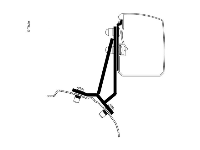 Adaptateur Thule T 3200 Ford Transit / Tourneo Custom Compact Van Fixe (RHD)