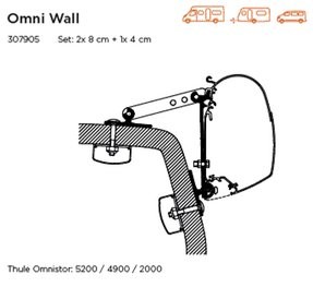 Thule Adaptador Pared Universal Pared