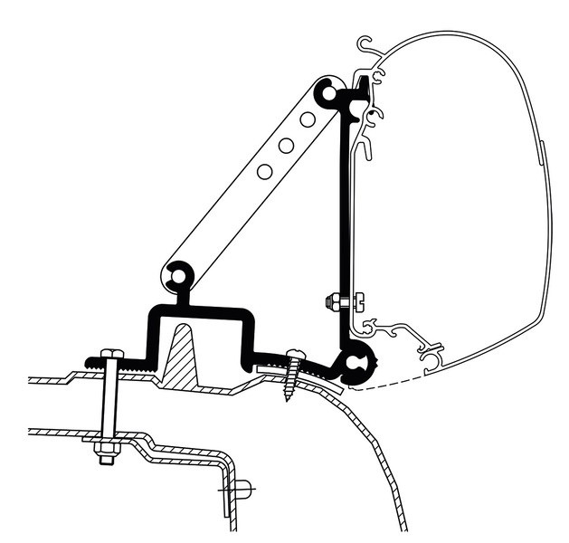 Thule Adapterwand Renault Master 1998-2010