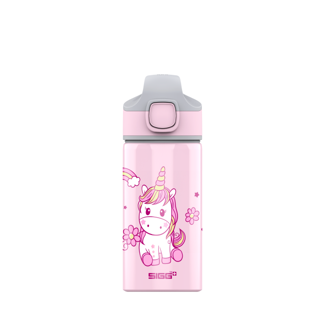 SIGG Kids Water Bottle Miracle Kids Alu Animals Happy Unicorn 0.4 L