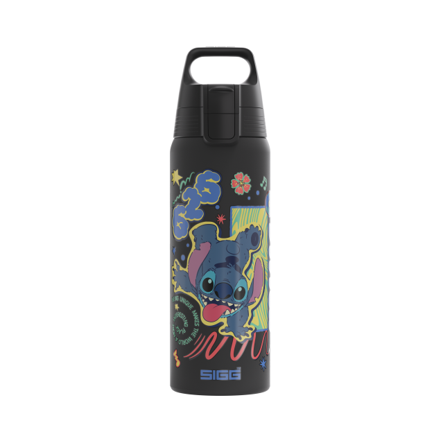 SIGG Kids Water Bottle Shield ONE 626 Stitch Schwarz
