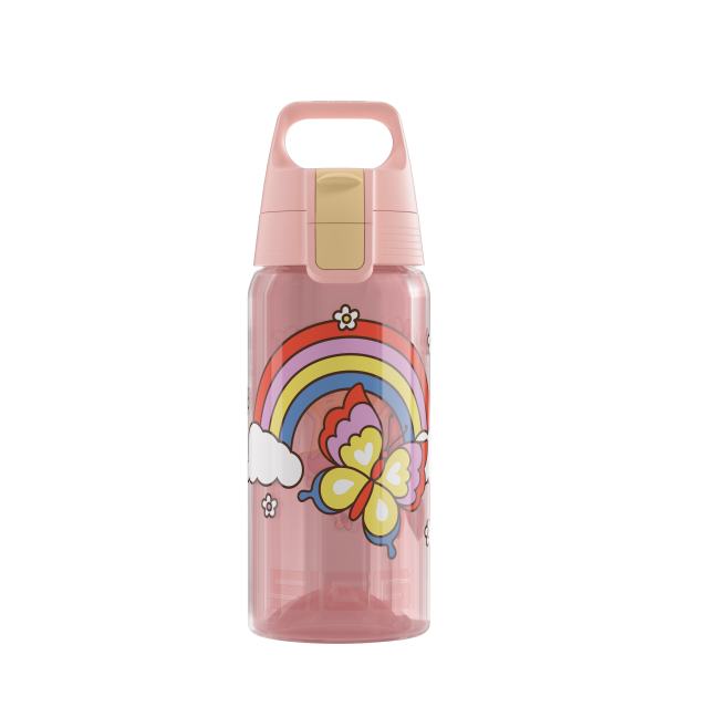 SIGG Kinder Trinkflasche VIVA ONE Hearts & Horses Rainbow 0.5 L