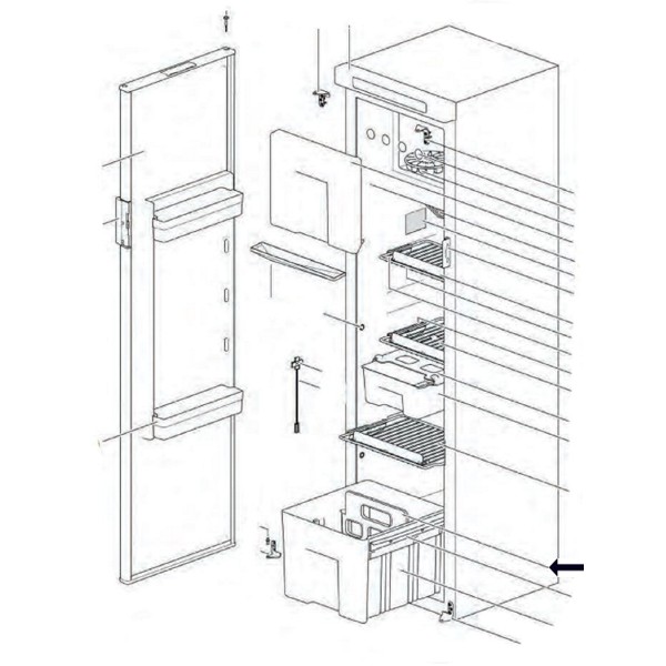 SR DRAWER DIVIDER - Spare Parts Refrigerators