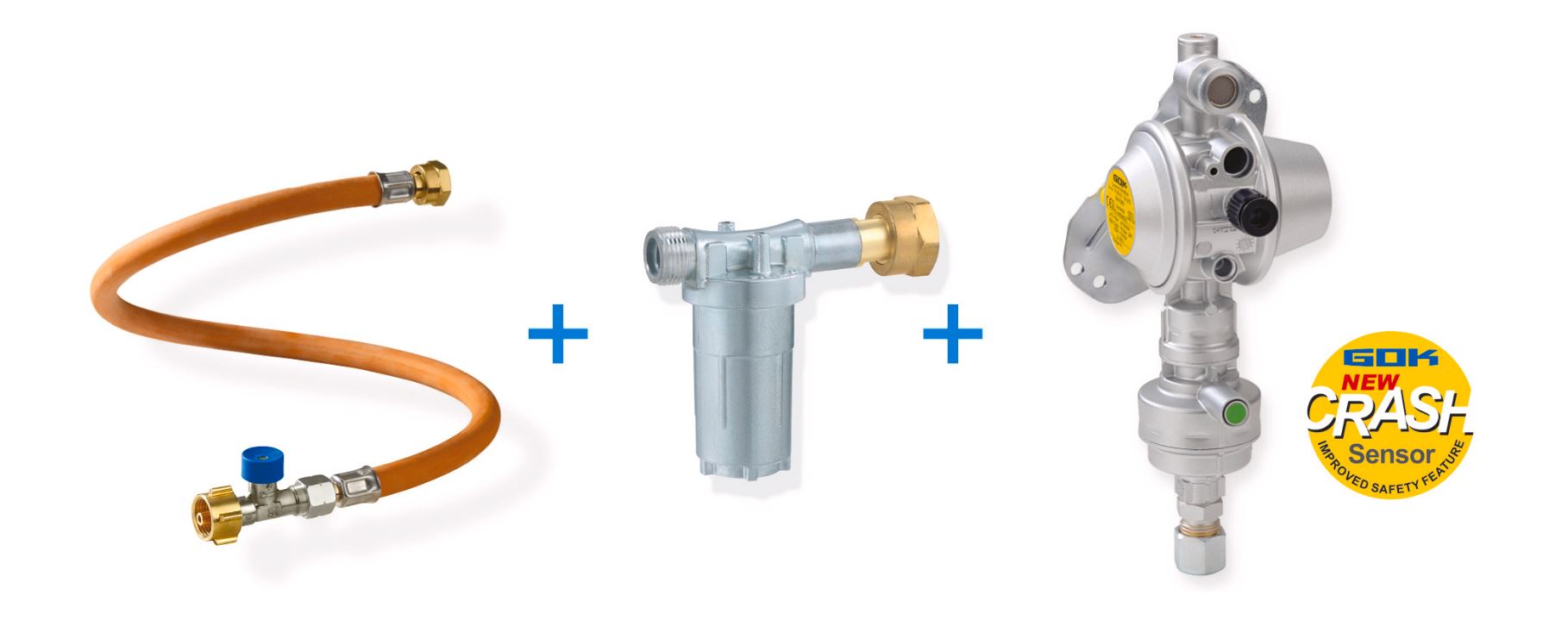 GOK Caramatic DriveOne Set 30/10/8 horiz. 1x Con.DriveKLF450,1xCon.Clean CS-Pendel SV