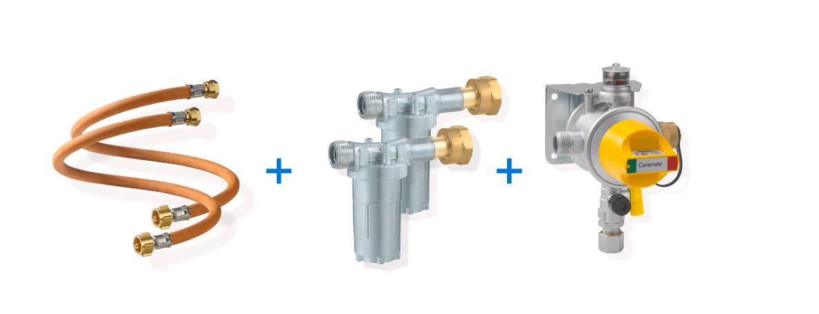 GOK Caramatic ProTwo Set 50/8 vert. 2x Con.Basic KLF 450, 2xCon.Clean SV