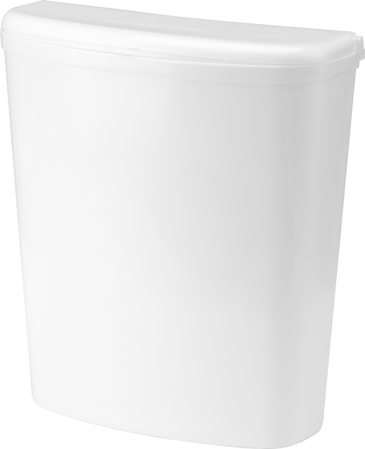 BRUNNER® Pillar Abfallbehälter Weiß