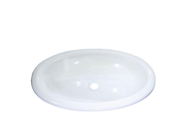 COMET lavabo mini ovale da incasso bianco