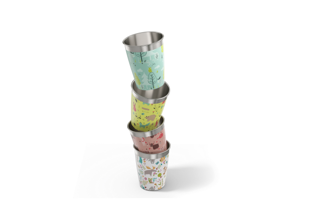 SIGG set de tasses Kids Cup 4-pack Wildlife 0.34 L