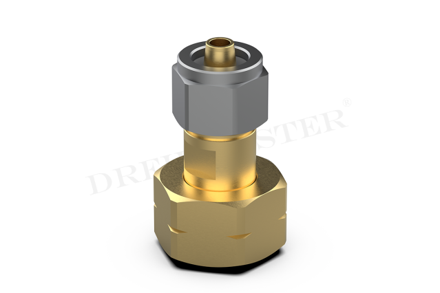Adapter piece W21.8 x 1/14 LH / 8mm thermoplastic hose