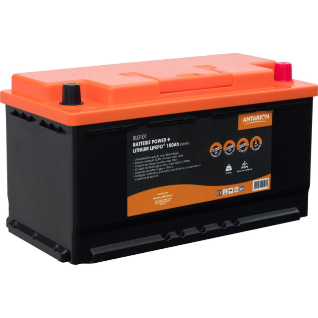 Antarion Lithium Battery 105Ah POWER + Bluetooth