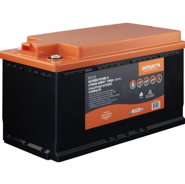 Antarion Lithium-Batterie 150Ah POWER + Bluetooth & Heizung