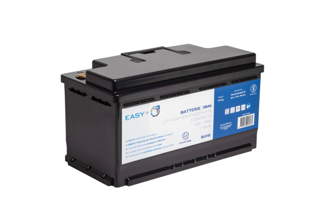Antarion Lithium Batterie 100Ah EASY + Bluetooth, mit eingebauter Heizung, L3 Format