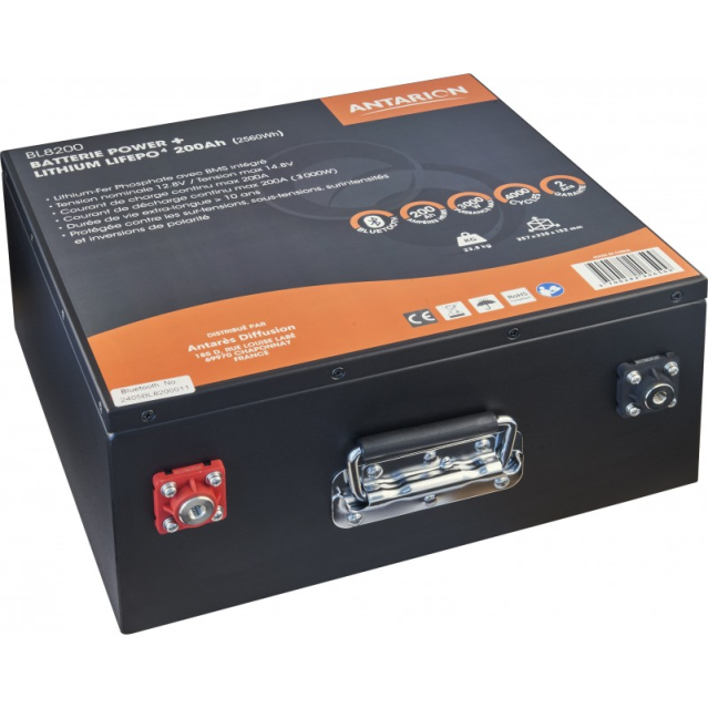 Antarion Lithium Battery 210Ah POWER + Bluetooth, SLIM