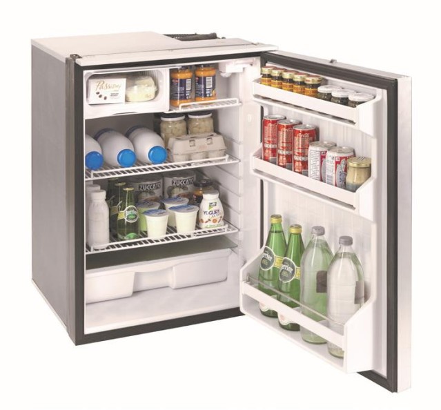 Webasto Camping Fridge avec compartiment congélateur 130 litres Isotherm CRUISE Elegance Line Compressor pour camping-cars, caravanes et bateaux - DC 12V / 24 V