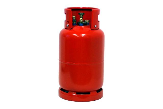 GZWM refillable gas bottle 12 litres with 80% 4-hole valves - Ø 230mm