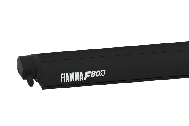 FIAMMA F80S toldo autocaravana 370 - carcasa negro, color del tejido Royal Grey