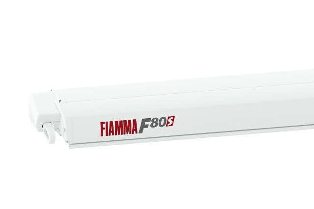 FIAMMA F80S Awning Camper, RV - Case white, Canopy colour Royal Grey