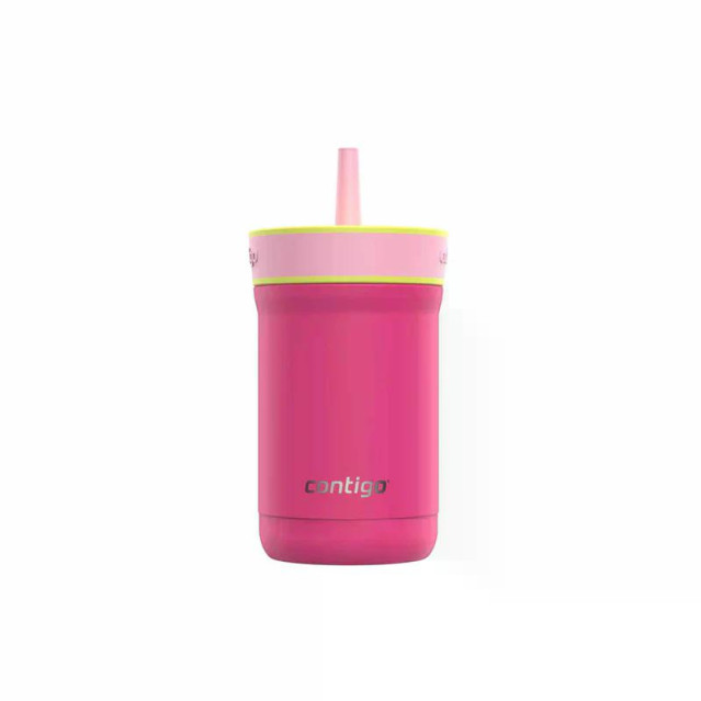 contigo® Leighton Kids insulated water bottle with Straw 350 ml - Fuchsia Pink