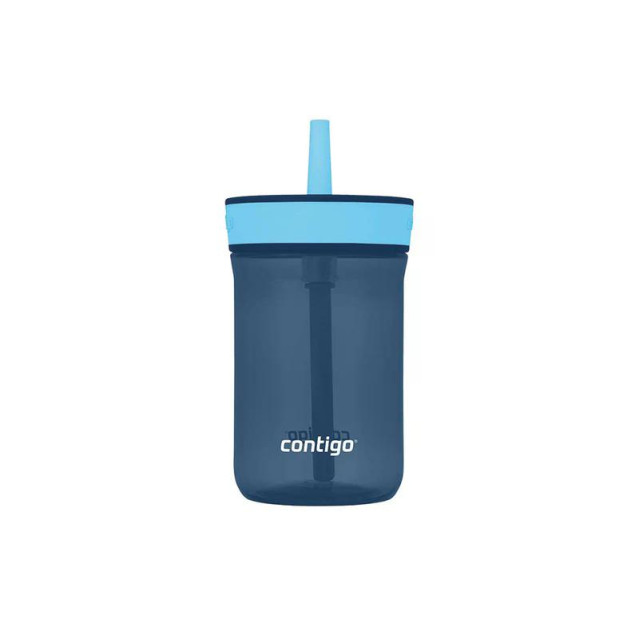 contigo® Leighton Kids water bottle with straw 420 ml - Blue