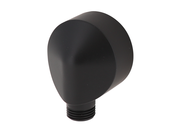 COMET salida de pared KOMPAKT negro mate, 1/2 - 1/2