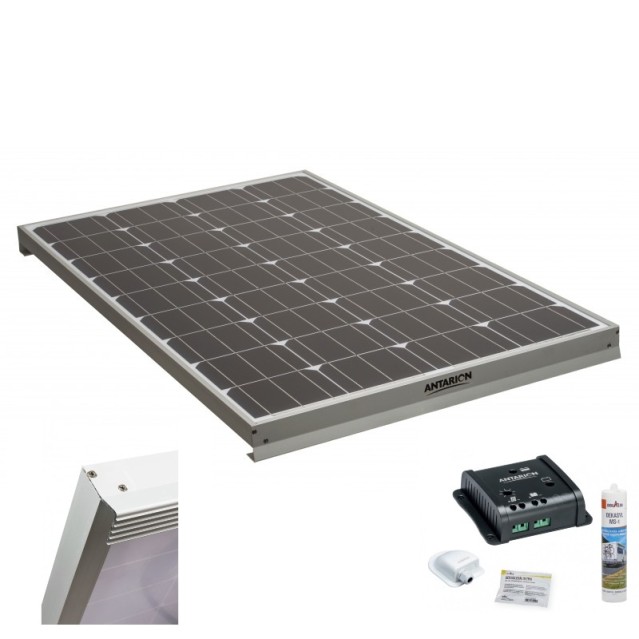150W Monokristall Solar-Komplettanlage, Camping Solar Panel für Wohnmobil