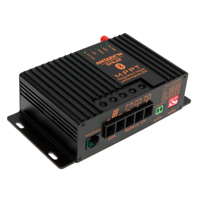 Antarion solar charge controller MPPT 12/24V 20Ah, bluetooth