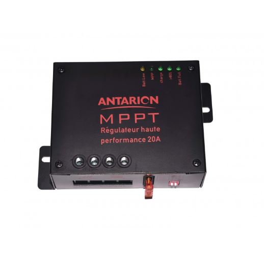 Antarion Régulateur de charge solaire MPPT 12/24V 20Ah - sortie unique