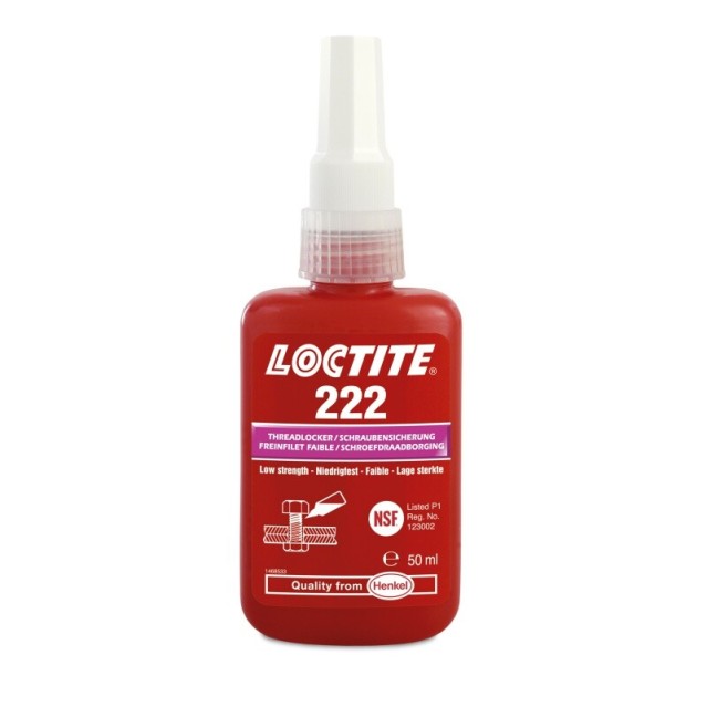 LOCTITE® 222 50ml, violet - Adhésif pour filetage, faible résistance