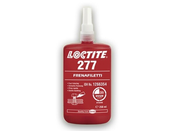 LOCTITE® 277 250ml, rosso - adesivo a base di metacrilato ad alta resistenza e alta viscosità per il bloccaggio delle filettature