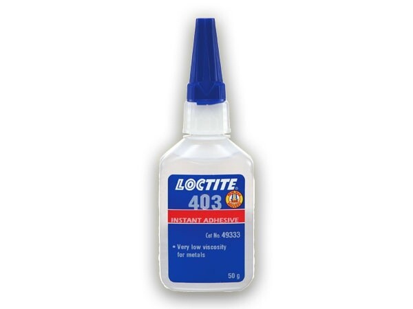 LOCTITE® 403 50g, transparent - ladhésif instantané est un produit de viscosité moyenne avec une faible odeur