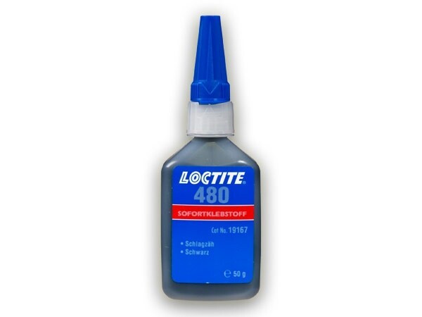 LOCTITE® 480 schwarz - zähflüssiger, schnell aushärtender Sofortklebstoff