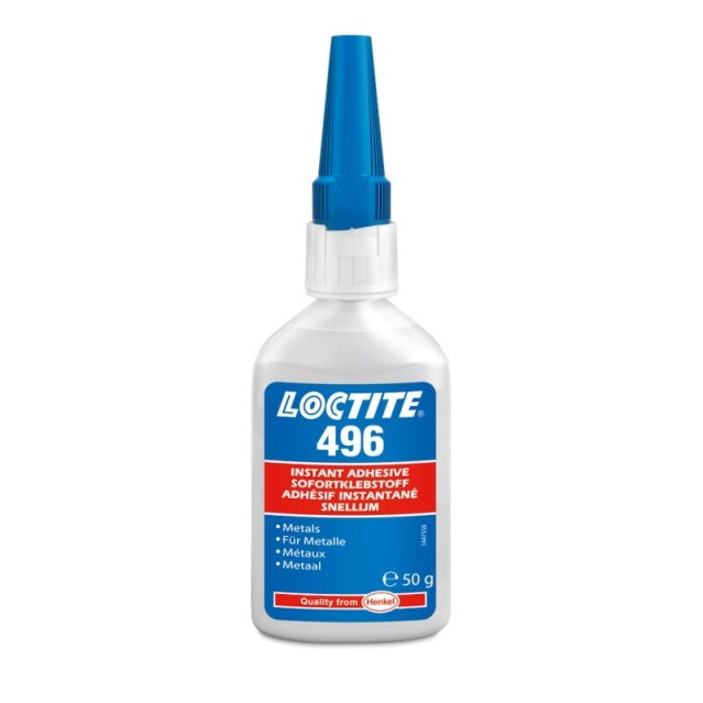 LOCTITE® 496 50g, transparent - adhésif instantané à base de méthyle, à faible viscosité et à usage général