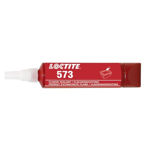 LOCTITE® 573 250ml, vert - durcit lentement, assure létanchéité des joints serrés entre les surfaces métalliques rigides et les brides.