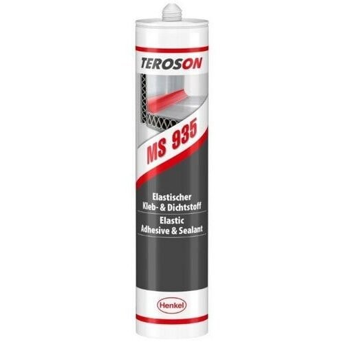 TEROSON® MS 935 290ml, gris - Adhésif industriel élastique de résistance moyenne/élevée