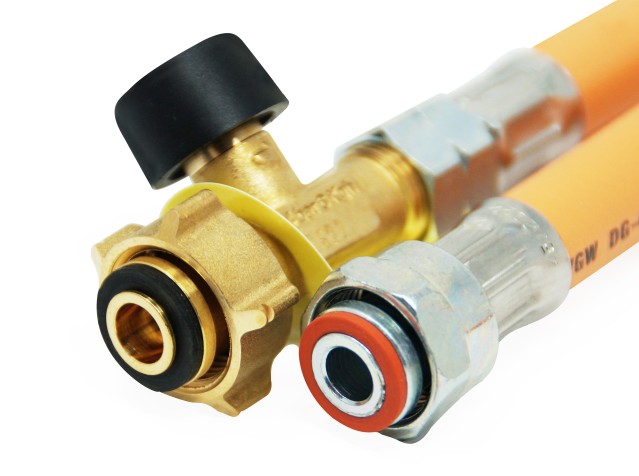 Truma high pressure gas hose + hose rupture protection G.36  -> G.2 - 450mm