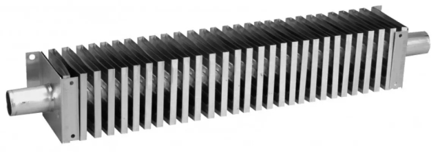 ALDE convector, 60 x 60 mm, length 700 mm, Ø 16 mm