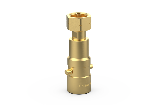 Twist Master Adattatore Per Bombola Gas ACME – Filetto W21.8 – Per Bombole Tedesche 11/33 Kg