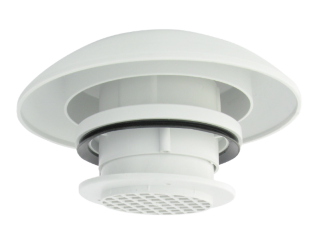 COMET roof vent 95, 12 V suppressed, grey inner grille