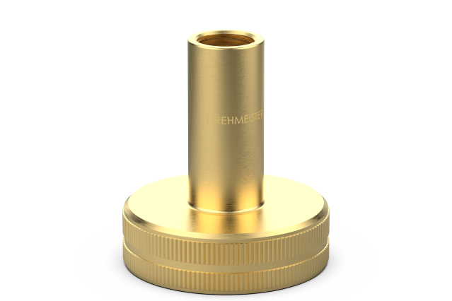 DREHMEISTER adaptador de boquilla de suministro DISH rosca interna M16x1,5 (60 mm), latón