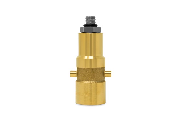 DREHMEISTER Bayonet LPG adapter M10 brass with stainless steel connection, L=67 mm