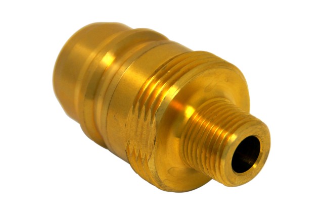 EURONOZZLE LPG adapter with 3/8 connection for filling valve at a 4-hole fuel gas tank (with non-return valve)