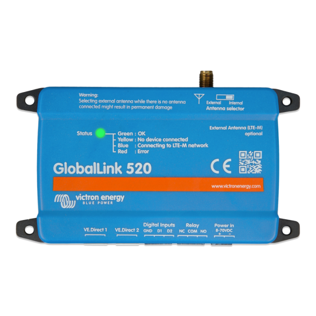 Victron Energy GlobalLink 520 4G LTE-M Surveillance du système