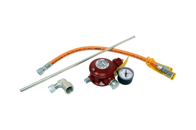 GOK Basic oven connection set with low-pressure regulator 50 mbar