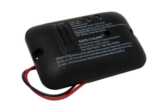 Safe-T-Alert LPG propane gas alarm, Carbon monoxide gas detector for rv, motorhome, camper Mini black