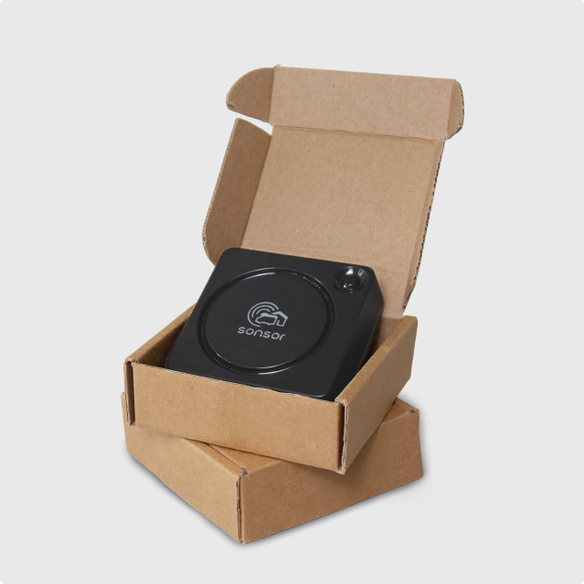 sonsor Système dalarme fixe avec Wi-Fi (noir)