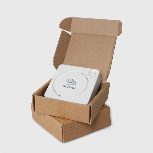 sonsor Système dalarme fixe avec Wi-Fi (blanc)