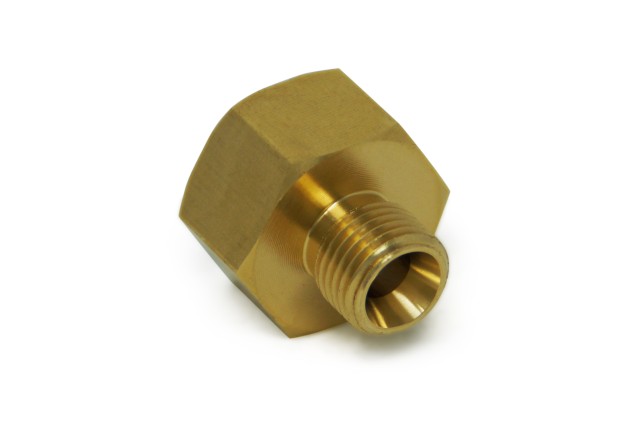 Connector 1/2-BSP x 1/4 L.H, brass