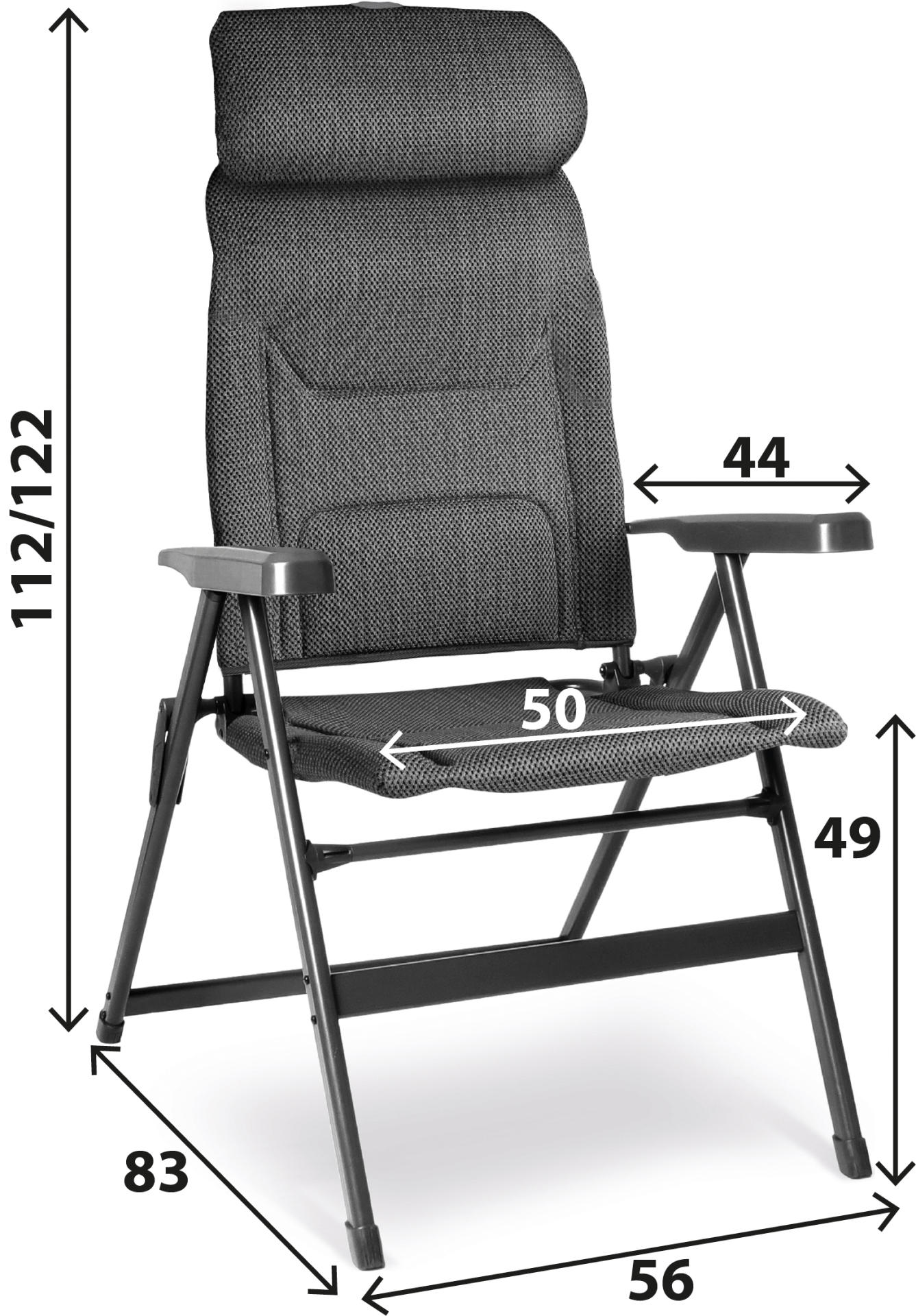 BRUNNER® Aravel Vitachic H2L M Campingstuhl